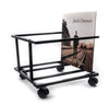 Studio 57 Soporte de vinilos con ruedas (Negro)