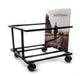 Studio 57 Soporte de vinilos con ruedas (Negro)