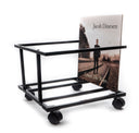 Studio 57 - Soporte para vinilos con ruedas (Negro)