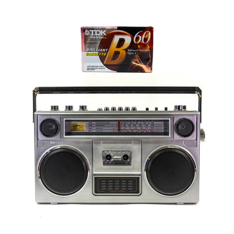 Studio 57 - Ghettoblaster con Bluetooth + Cinta de casete