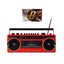 Studio 57 - Reproductor de casetes con FM y Bluetooth, Rojo + Cinta de casete