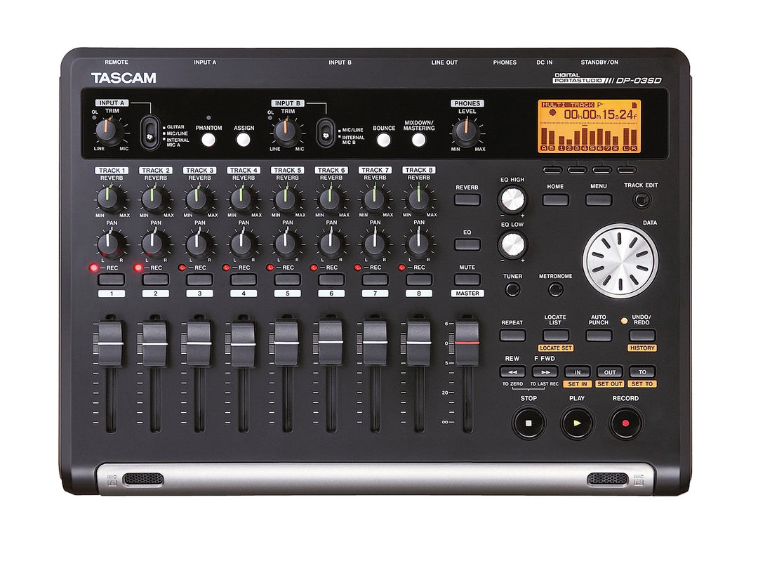 Tascam DP-03SD grabadora digital de 8 pistas incl. tarjeta SD de 4GB