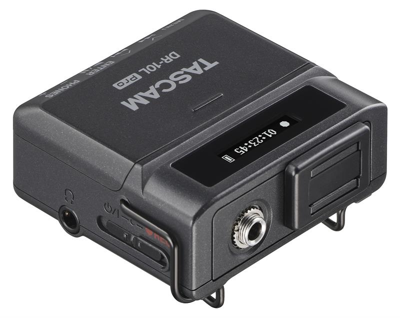 Tascam DR-10L Pro Grabadora con micrófono de solapa, negro
