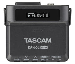 Tascam DR-10L Pro Grabadora con micrófono de solapa, negro