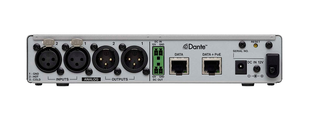 Tascam MM-2D Convertidor Dante analógico 2in / 2 out, XLR