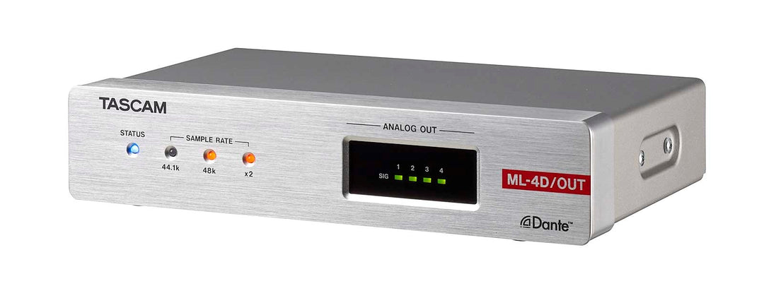 Tascam MM-4D IN Convertidor Dante analógico de 4 canales, XLR