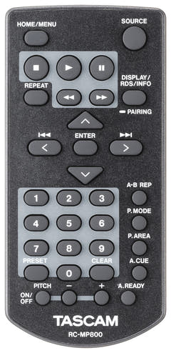 Reproductor multimedia Tascam con SD/USB y sintonizador DAB/FM