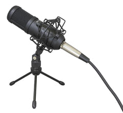 Tascam TM-70 micrófono dinámico de estudio y podcast, incluido soporte
