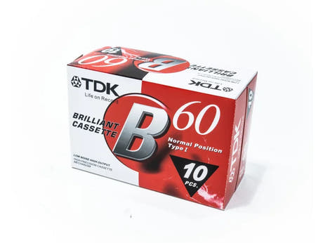 TDK - Cinta de casete (10x60 min.)