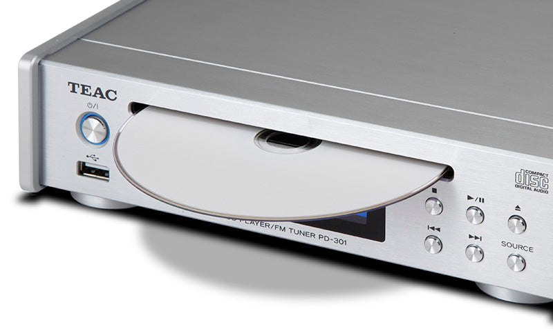TEAC PD-301DAB-X/S, DAB+/FM and CD player, Silver