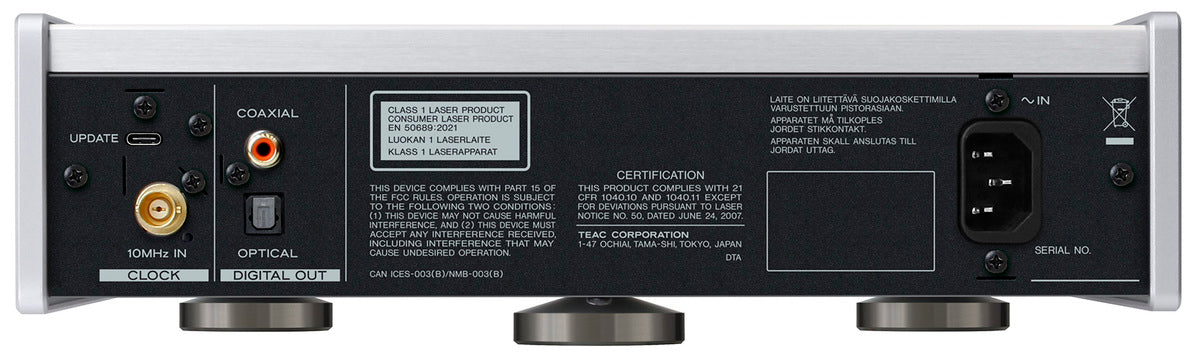 TEAC PD-505T Reproductor de CD (Plata)