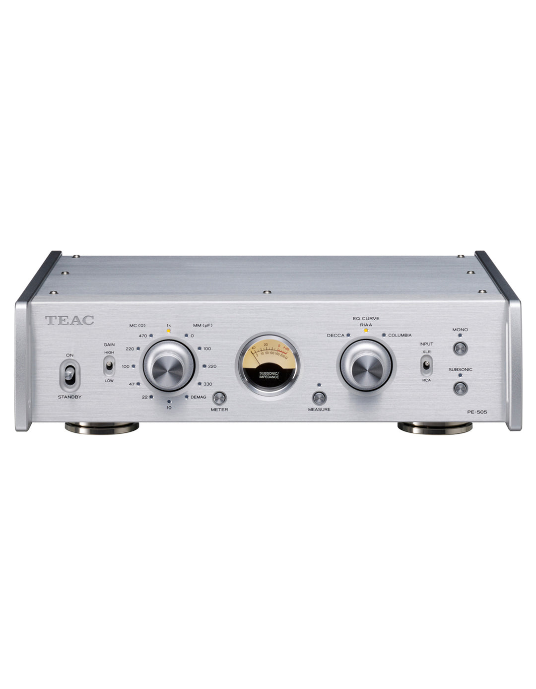 TEAC PE-505 Pre-amplificador Phono (Plata)