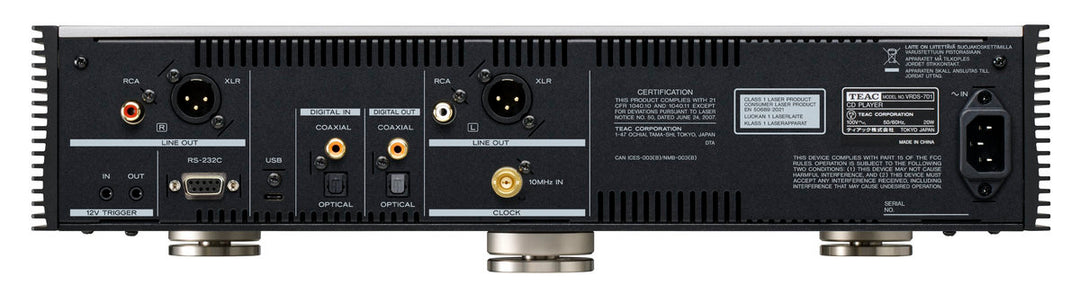 TEAC VRDS-701 Reproductor de CD (Plata)