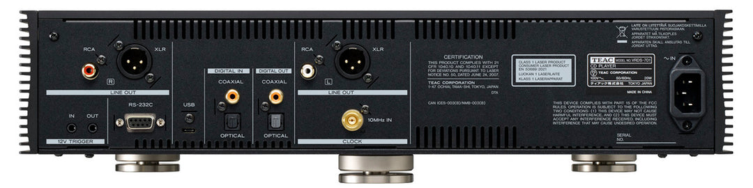 TEAC VRDS-701 Reproductor de CD (Negro)