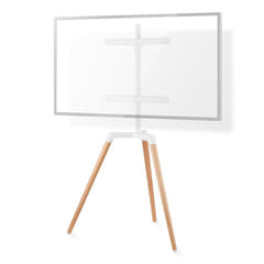 Soporte de suelo para TV (Blanco, Haya, 50-65")