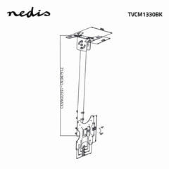 Soporte de Techo para TV Totalmente Ajustable (26-42", 20kg)