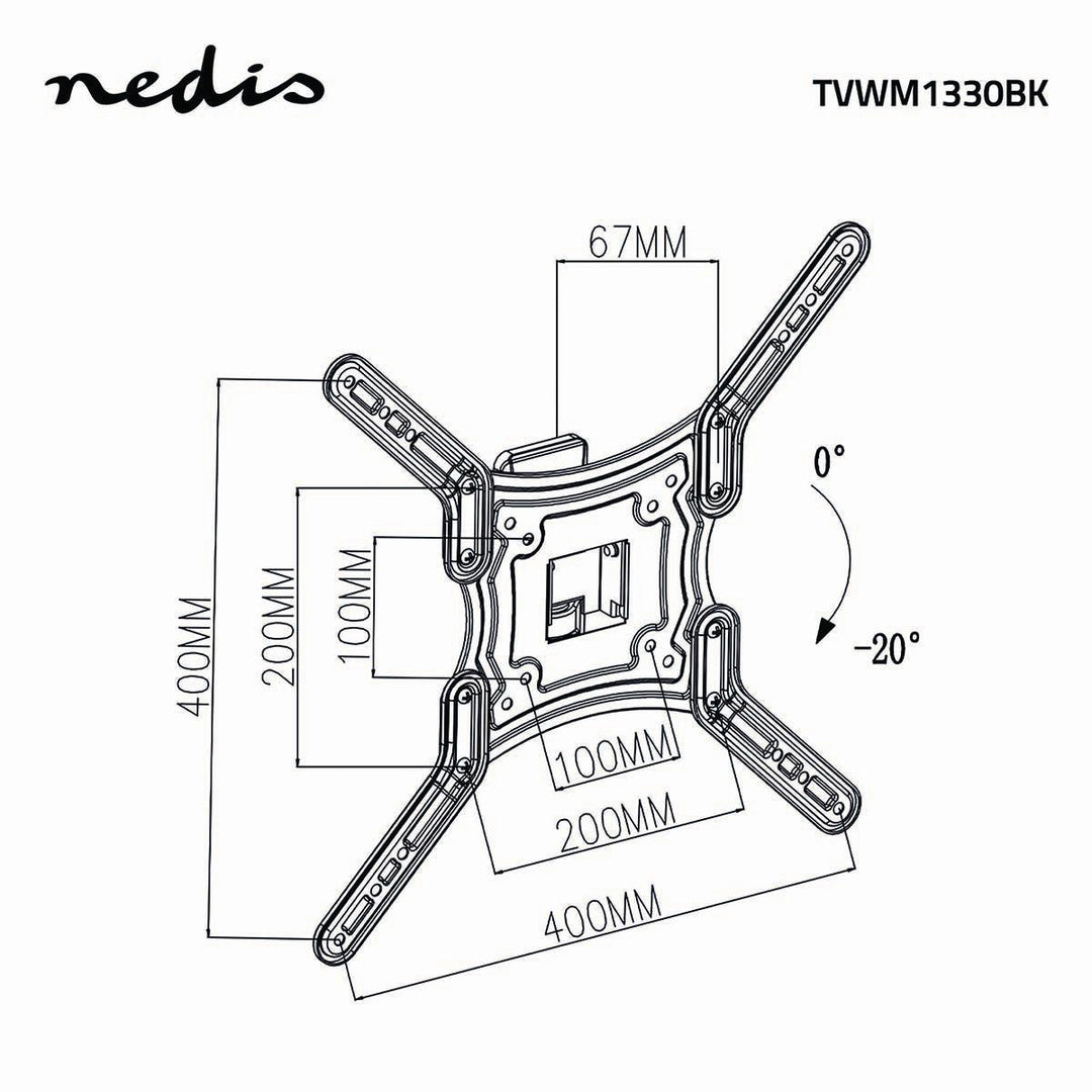 Soporte de TV Totalmente Ajustable (23-55", 30kg)