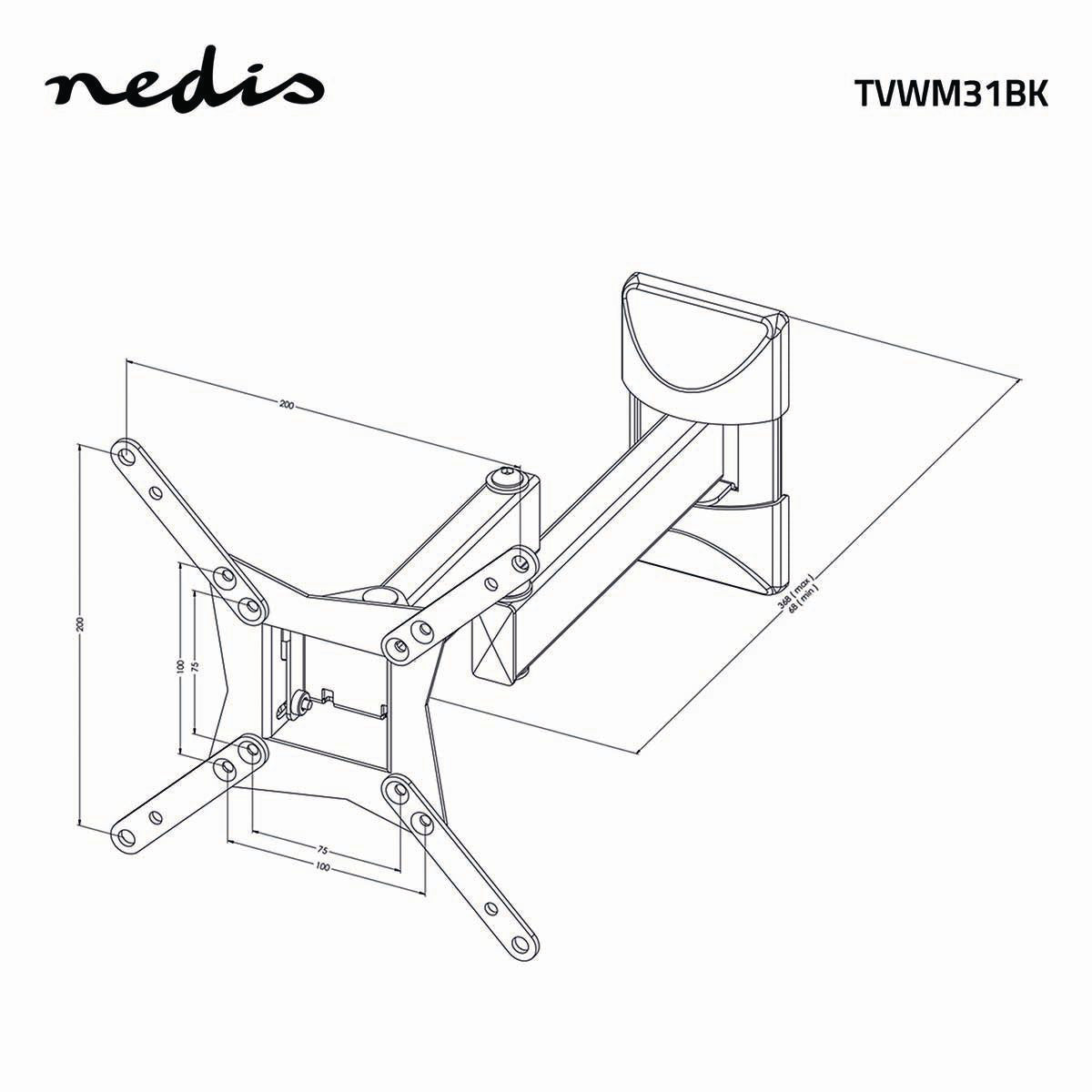 Fully Movable TV Suspension (10-32", 30kg)