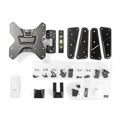 Soporte de Pared para TV Totalmente Ajustable 26-42 " 30 kg Plata/Negro