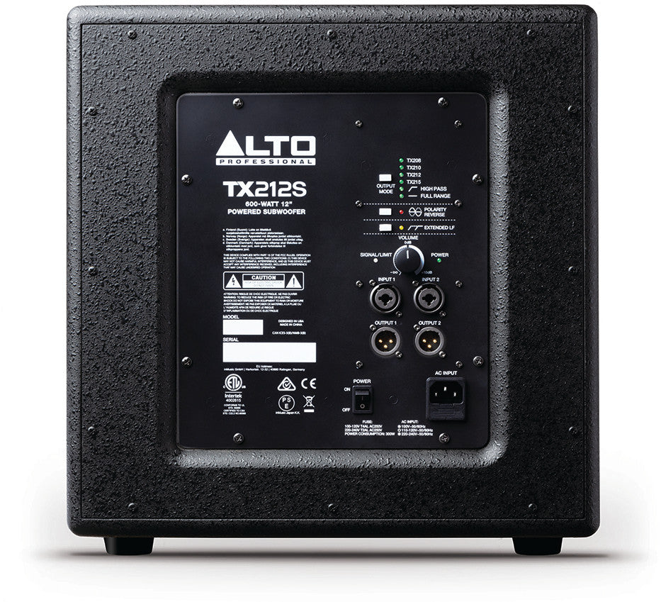 Alto TX212S Active Subwoofer