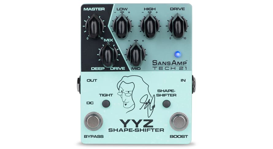 Tech 21 SansAmp YYZ pedal Shape Shifter, Geddy Lee