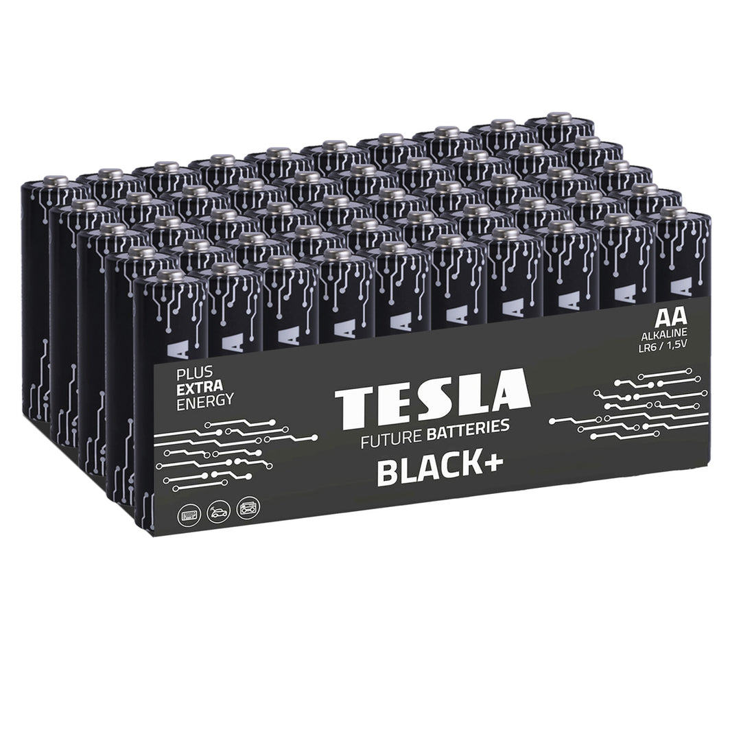 Tesla Black+ AA Baterías (50 uds)