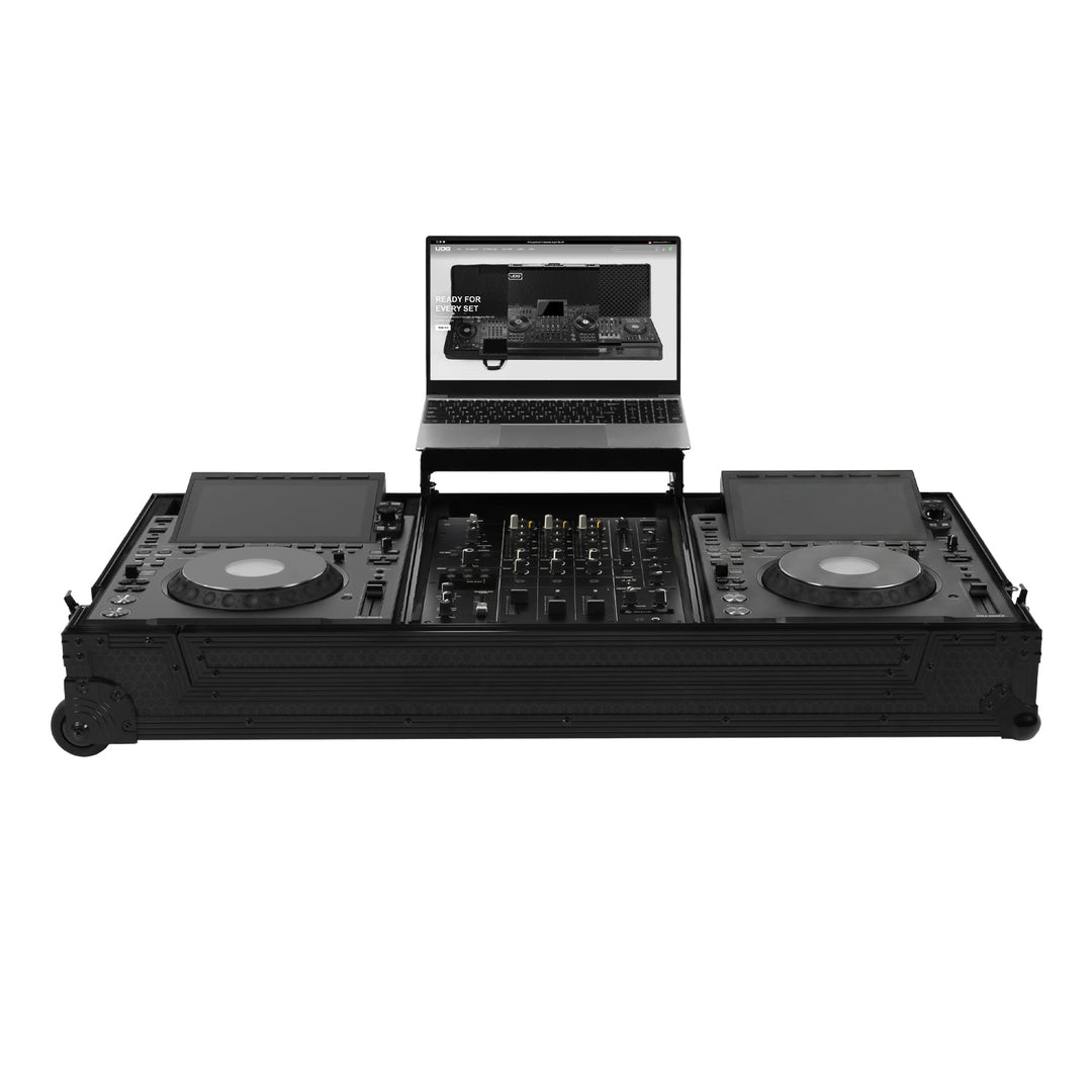 UDG Ultimate Flight Case Set AlphaTheta CDJ-3000X/DJM-V5 Negro