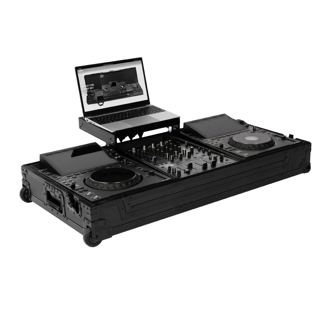 UDG Ultimate Flight Case Set AlphaTheta CDJ-3000X/DJM-V5 Negro