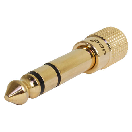 UDG Ultimate Adaptador de jack para auriculares, enchufe de 3.5mm (1/8”) a 6.35mm (1/4”)
