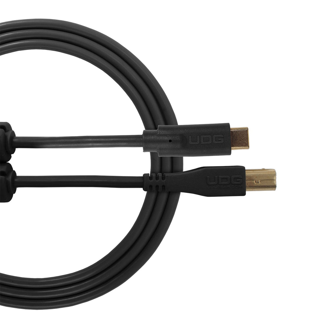 UDG Ultimate Audio Cable USB 2.0 C-B Negro Recto 1,5m