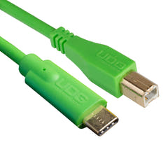 UDG Ultimate Audio Cable USB 2.0 C-B Verde Recto 1,5m