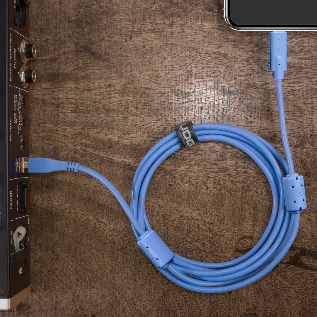 UDG Ultimate Audio Cable USB 2.0 C-B Azul Recto 1,5m