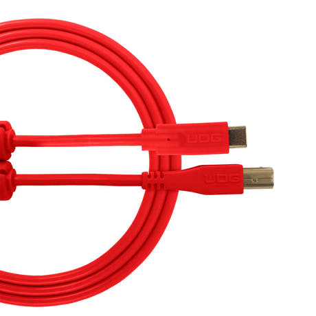 UDG Ultimate Audio Cable USB 2.0 C-B Rojo Recto 1,5m