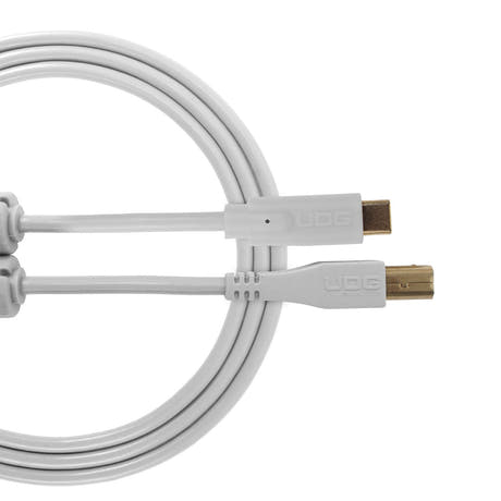 UDG Ultimate Audio Cable USB 2.0 C-B Blanco Recto 1,5m
