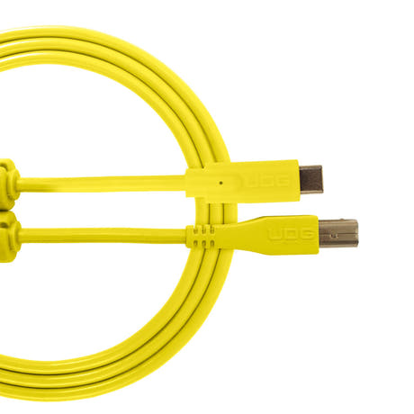 UDG Ultimate Audio Cable USB 2.0 C-B Amarillo Recto 1,5m