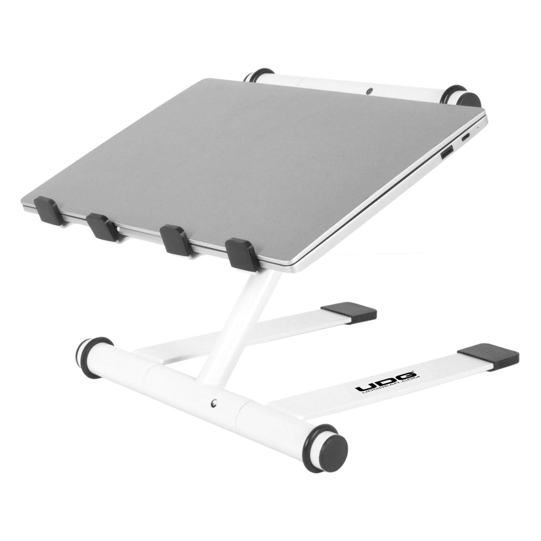 UDG Ultimate Stand para portátil ajustable en altura blanco