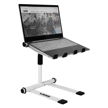 UDG Ultimate Stand para portátil ajustable en altura blanco