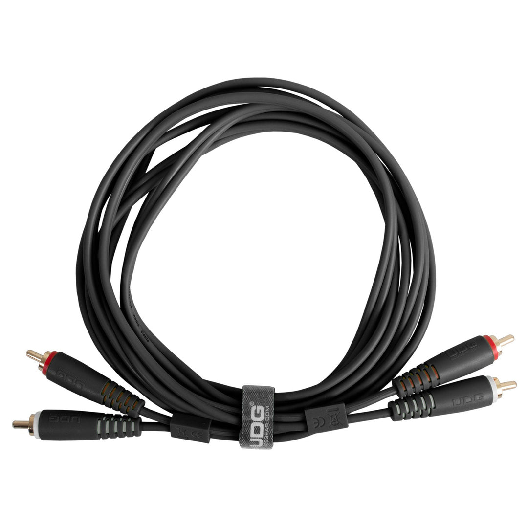 UDG Ultimate Audio Cable Set RCA - RCA Negro Recto 1,5m