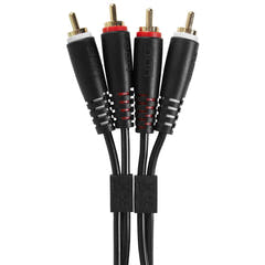 UDG Ultimate Audio Cable Set RCA - RCA Negro Recto 1,5m