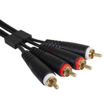 UDG Ultimate Audio Cable Set RCA - RCA Negro Recto 3m