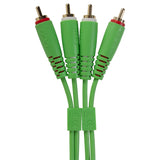UDG Ultimate Audio Cable Set RCA - RCA Verde Recto 3m