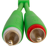 UDG Ultimate Audio Cable Set RCA - RCA Verde Recto 3m