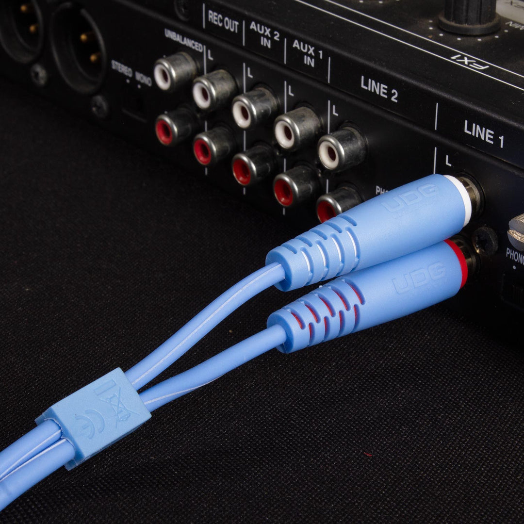 UDG Ultimate Audio Cable Set RCA - RCA Azul Recto 3m