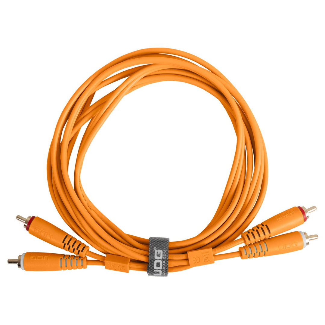 UDG Ultimate Audio Cable Set RCA - RCA Naranja Recto 3m