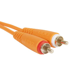 UDG Ultimate Audio Cable Set RCA - RCA Naranja Recto 3m