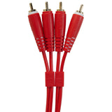 UDG Ultimate Audio Cable Set RCA - RCA Rojo Recto 3m