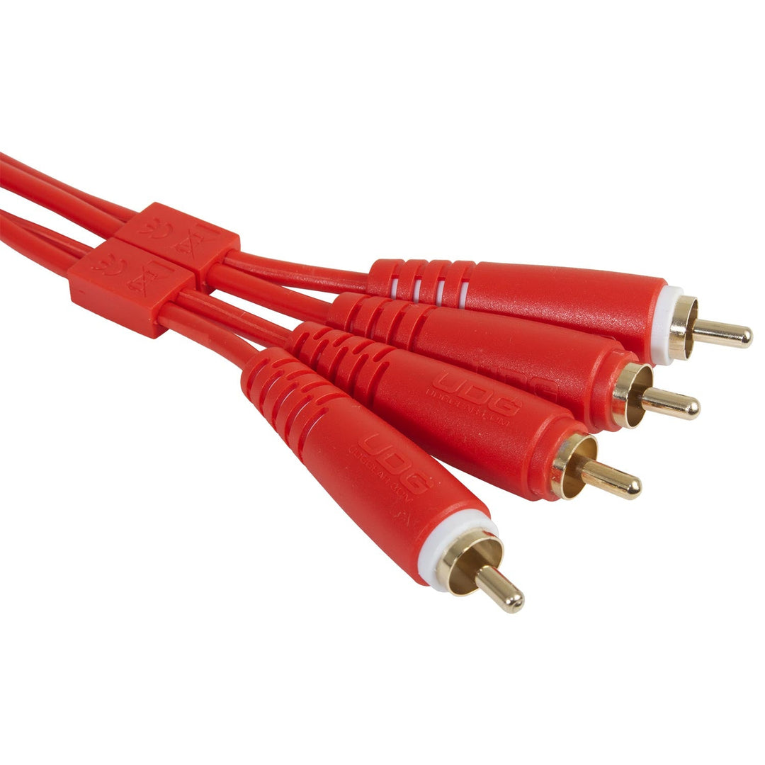 UDG Ultimate Audio Cable Set RCA - RCA Rojo Recto 3m
