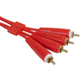 UDG Ultimate Audio Cable Set RCA - RCA Rojo Recto 3m