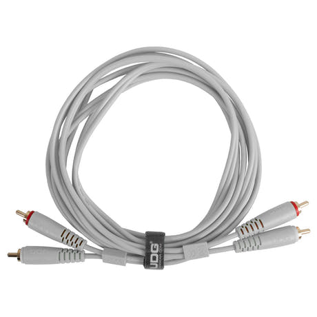 UDG Ultimate Audio Cable Set RCA - RCA Blanco Recto 3m