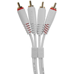 UDG Ultimate Audio Cable Set RCA - RCA Blanco Recto 3m